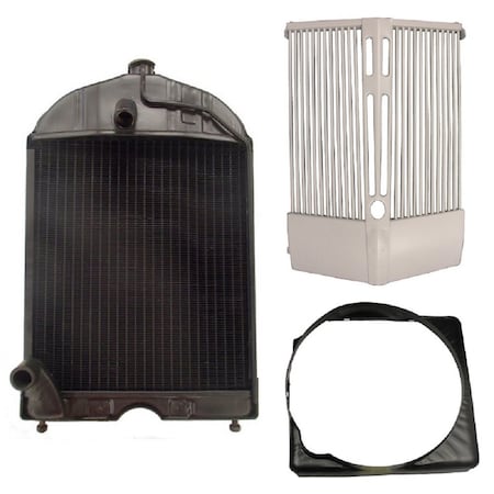 Aic Replacement Parts 86551430 Restoration Quality Radiator Grill Shroud Set Fits Ford 2N 8N 9N 86551430-SHROUD&GRILLEKIT